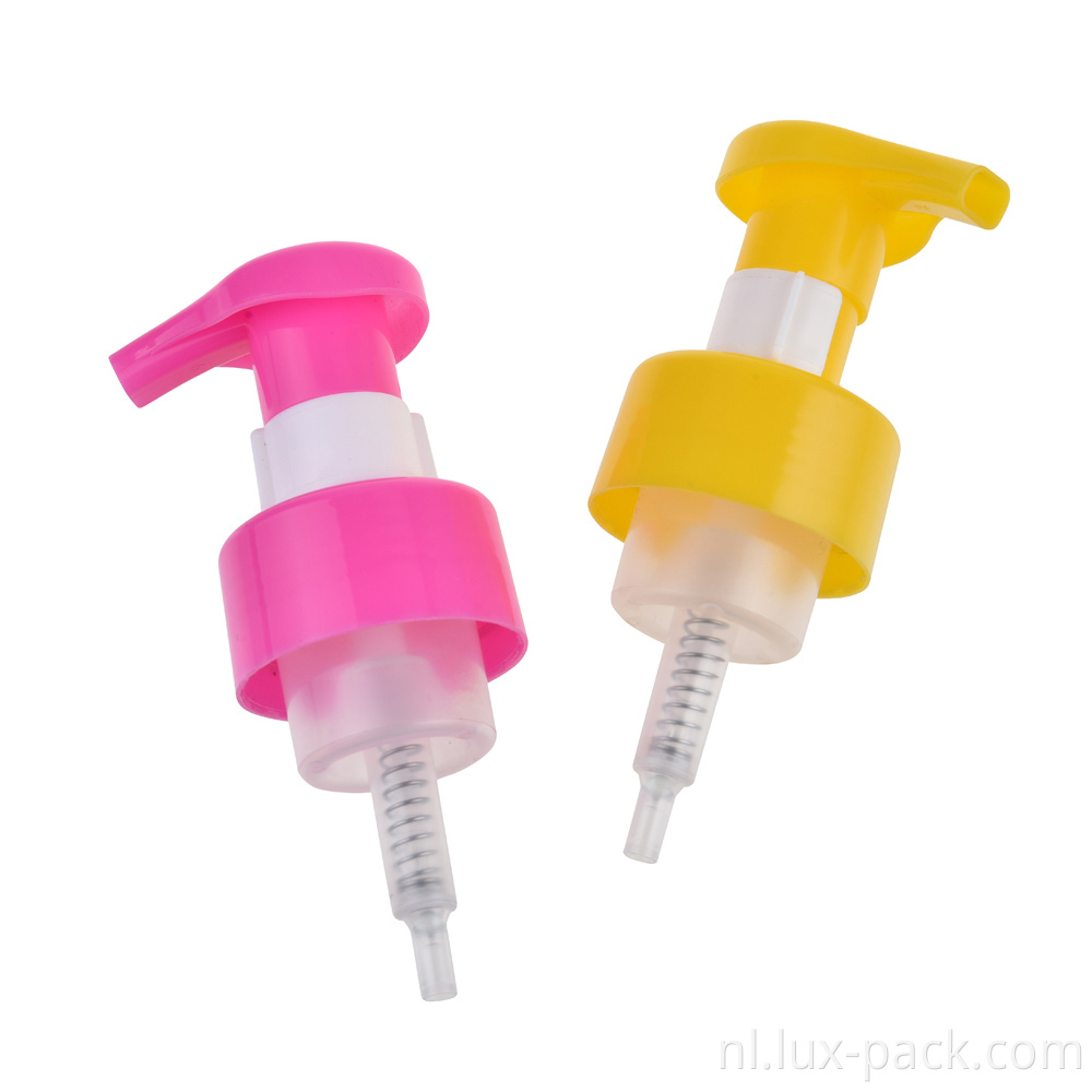 Aangepaste zeeppomp plastic dispenser bloemschuimpomp hand wassen